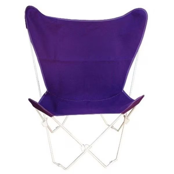 Algoma Net Company 405202 Butterfly Chair and Cover Combination with White Frame - Purple, Algoma Net, Mfr#: 405202